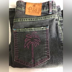 Lilly Pulitzer Rhinestone Palm Jeans Size 6
